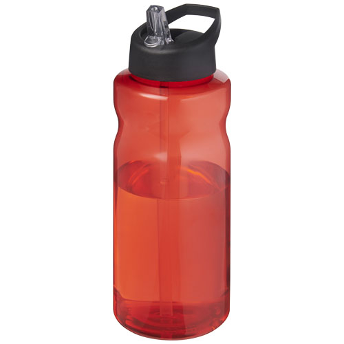 Gourde sport personnalisée 1L Ocean Plastic H2O Active® Rouge / Noir